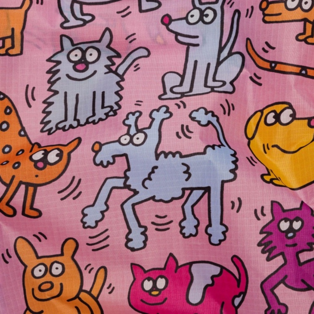 BAGGU Standard Reusable Tote - Keith Haring Pets - Picture 4 of 4